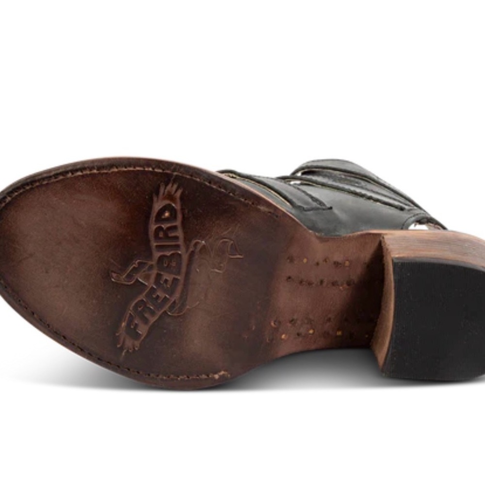 FREEBIRD Stylish Black Leather Women's Sandals - Picture 7 of 7
